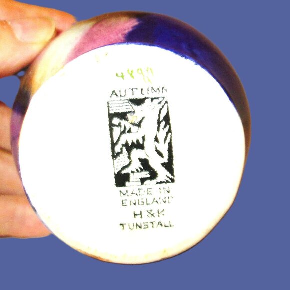 Antq H & K Tunstall fruit scene creamer made in England - Picture 8 of 10